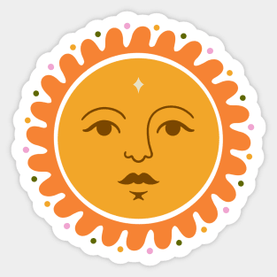 Boho Chic Sun Bohemian Aesthetic Sticker